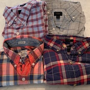 Lot of 4 J Crew button downs (medium)